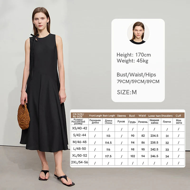 Elegantes Plissiertes Berufskleid Mit Gürtel Für Damen