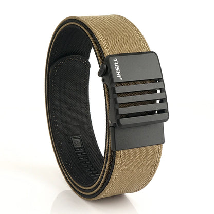 Herren-Taktischer Gürtel aus Nylon mit matte Metall-Schnalle und 43 mm Breite für Alltag und Freizeit