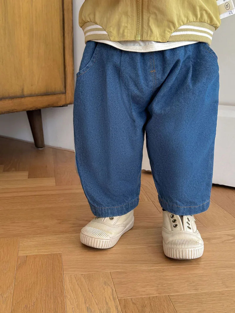 Kinder Casual Hosen aus Denim in Blau für Jungen im Herbst