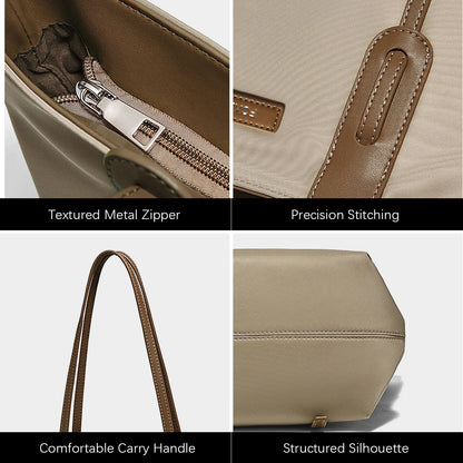 Damen Tote Bag aus weichem PU-Leder mit großem Fassungsvermögen