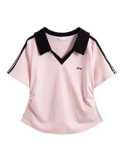 Sommerliches Damen-Lyocell-Shirt mit figurbetontem Schnitt und verstellbarem Kordelzug – atmungsaktives Design für mühelosen Übergang vom Büro zum Ausflug