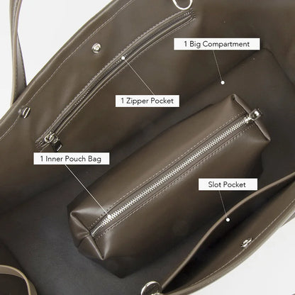 Spaltleder Handtasche | Große Kapazität Top-Handle