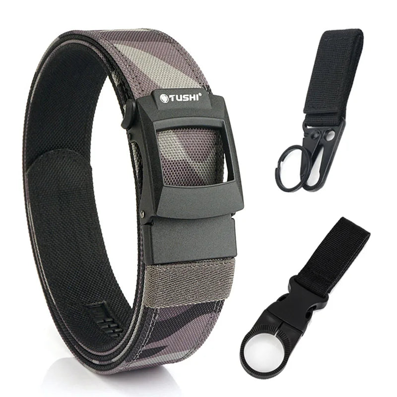 Unisex-Taktisch-Gürtel aus Nylon mit Metall-Schnellverschluss für Outdoor und Alltag