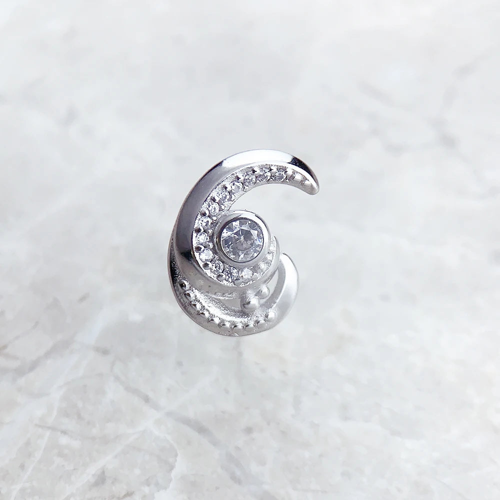 Damen-Ohrstecker Wellen Sommer aus Sterlingsilber