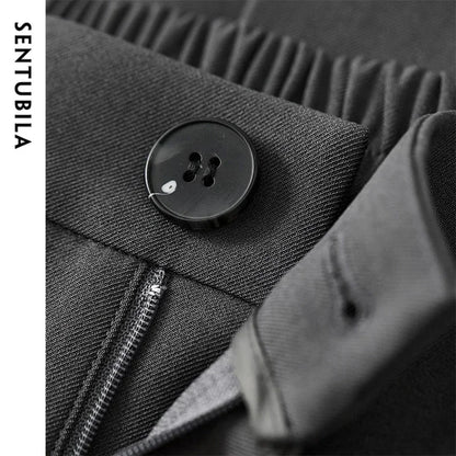 Damen Röcke im klassischen Twill-Design mit Schlitz und knielanger Länge