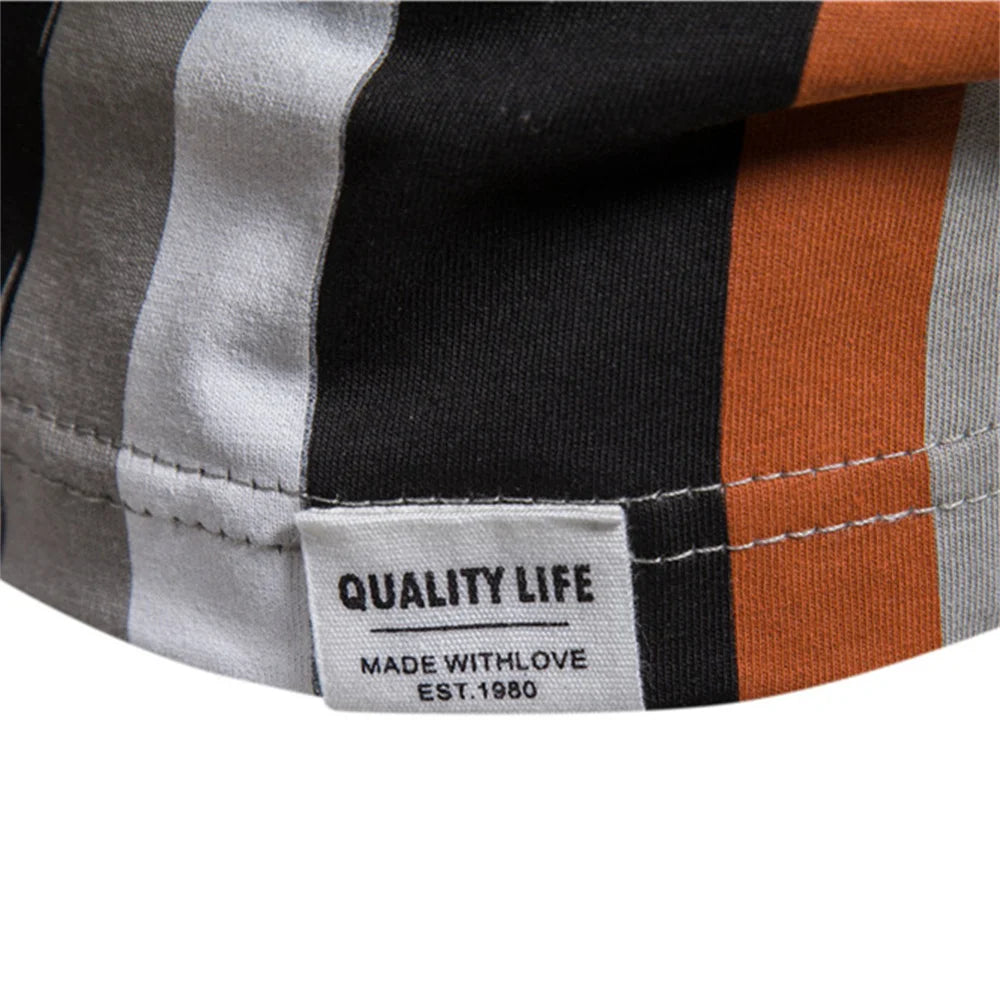 Herren T-Shirt aus Baumwolle mit Print im lässigen Streetwear-Stil