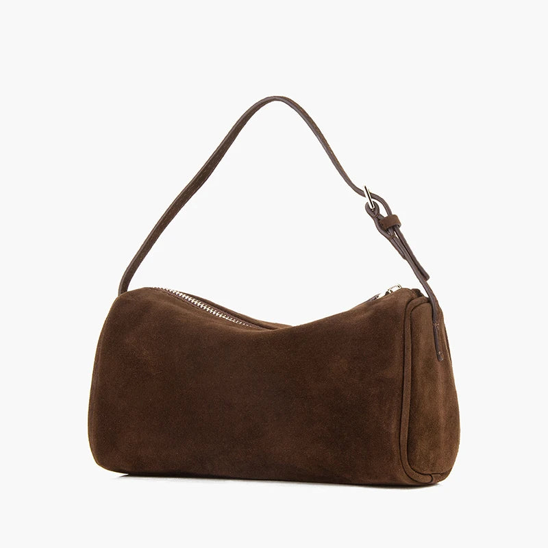 First Layer Wildleder-Handtasche Damen | Mini-Quadrat-Form