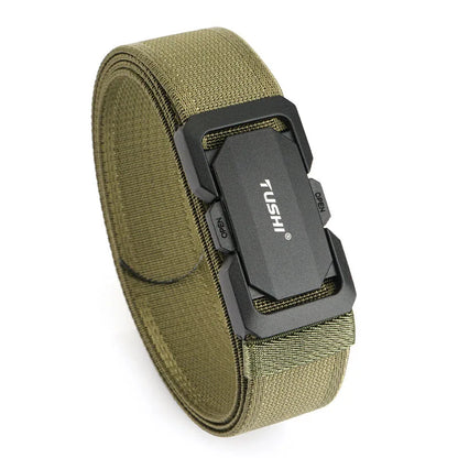 Herren-Stretch-Gürtel Mit Metall-Schnalle Und Schnellverschluss Für Alltag Und Outdoor