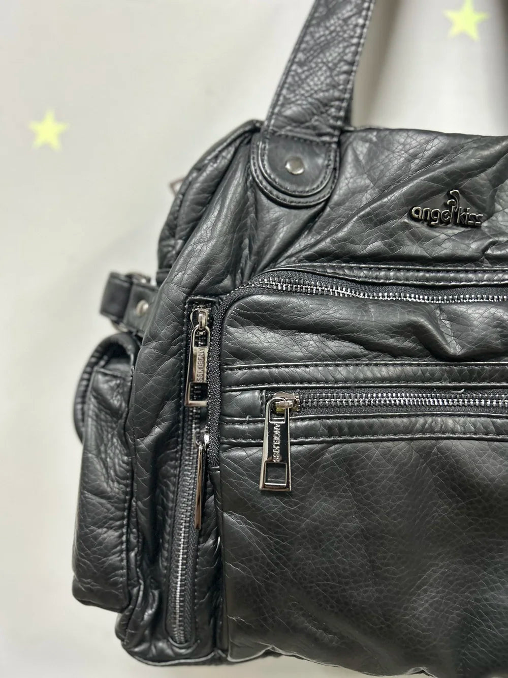 Damen-Satchel-Tasche Mit Top-Griff Und Reißverschluss Aus PU-Leder Mehrfach-Innenfächer