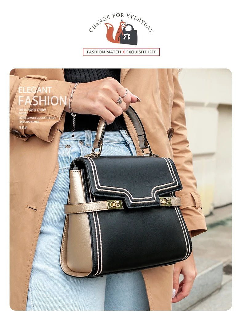 Damen Handtasche mit Crossbody Flap