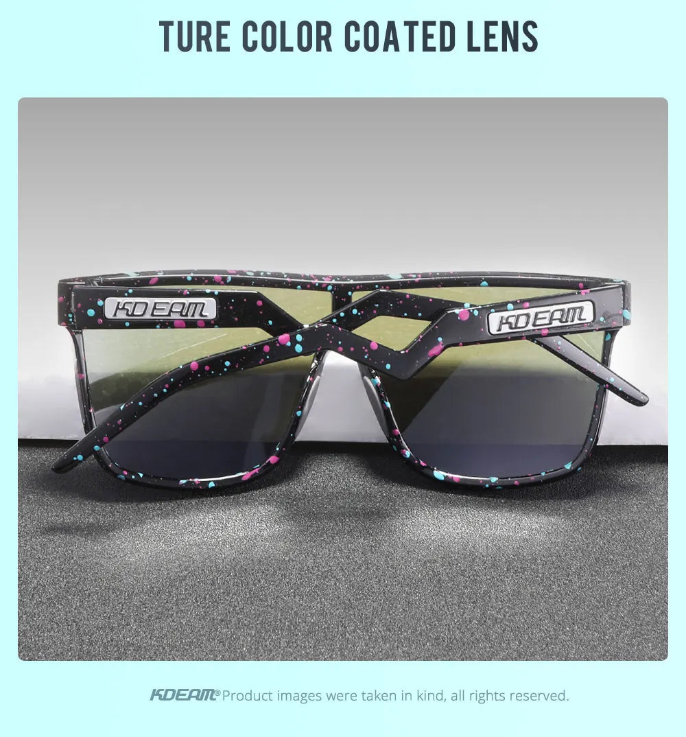 Sonnenbrille Einteiler übergroß polarisiert gebogene Gläser Herren