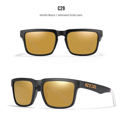 Sonnenbrille quadratisch polarisiert Angeln Lifestyle Spiegel Hartbox Unisex