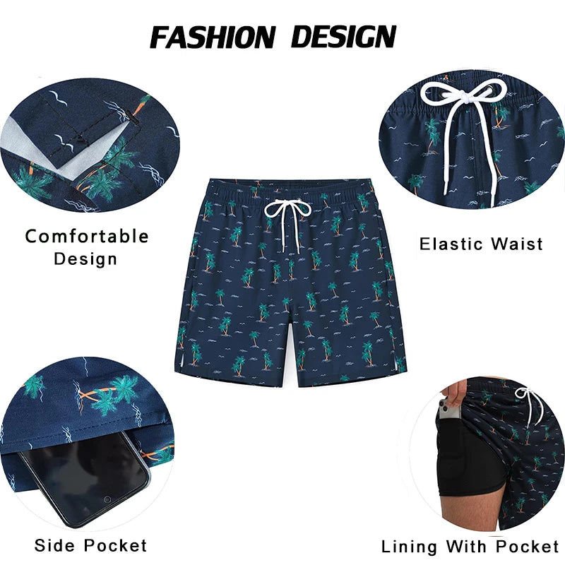 Schnelltrocknende Herren-Badehose mit niedrigem Schnitt – ideal für Strand und Fitness