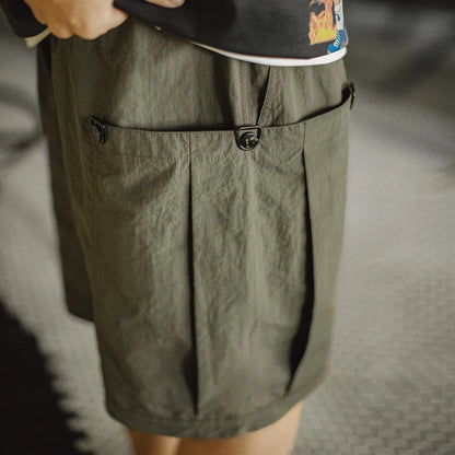 Herren Taschen-Shorts in Lässiger Grüner Farbe für den Sommer