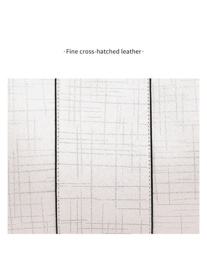 Damen Schultertasche aus Leder im Saffiano Luxusdesign Große Kapazität für Arbeit