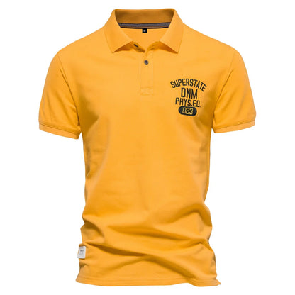 Premium Herren Poloshirt Aus Baumwolle Mit Kontrastakzent