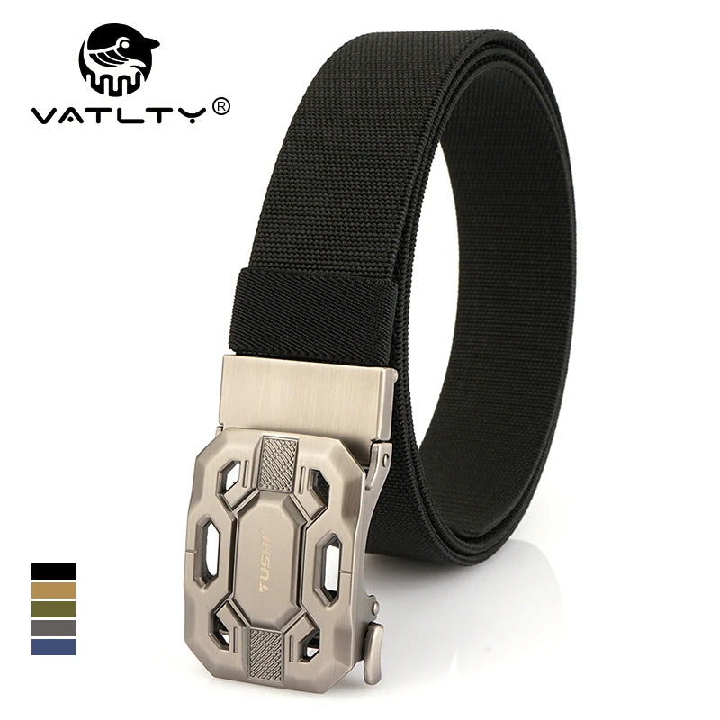 Herren-Gürtel Elastisch aus Nylon mit Metall-Schnalle für Alltag und Outdoor-Einsatz