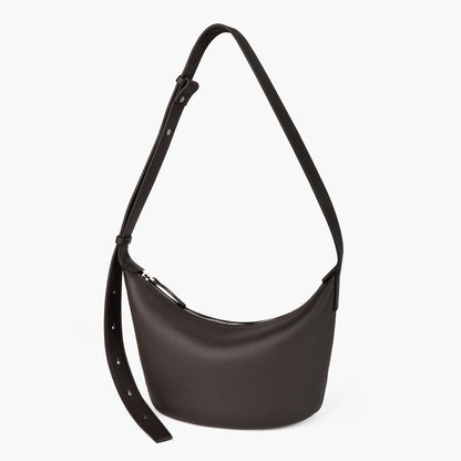 Mini Hobo Tasche aus Vollnarbigem Rindleder | Bucket-Form Crossbody