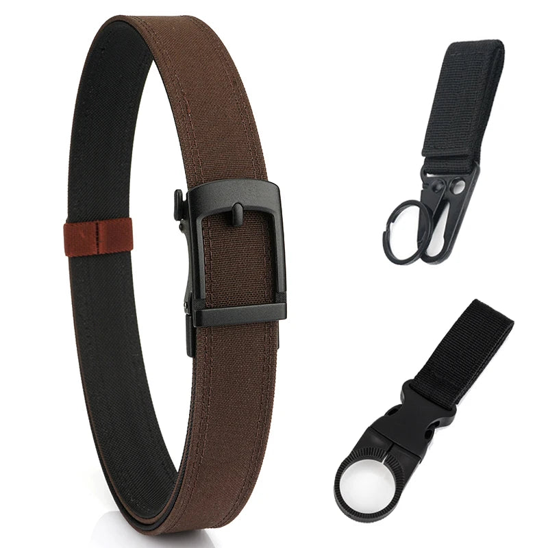 VATLY EDC Casual Gürtel Herren Nylon Rigid Military Automatik-Schnalle