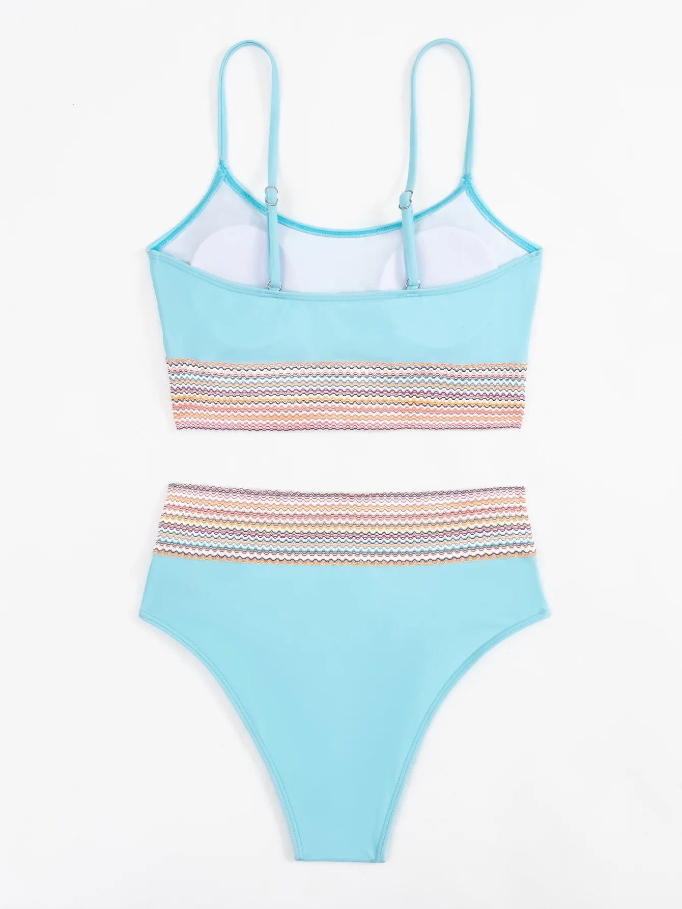 Silberner Push-Up-Bikini mit Strasssteinen – Sexy Badeanzug für Damen am Strand oder Pool