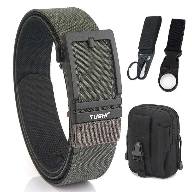 Unisex-Taktischer Gürtel aus 1100D Nylon mit Zinklegierung-Schnalle und Schnellverschluss 3,8 cm Breite