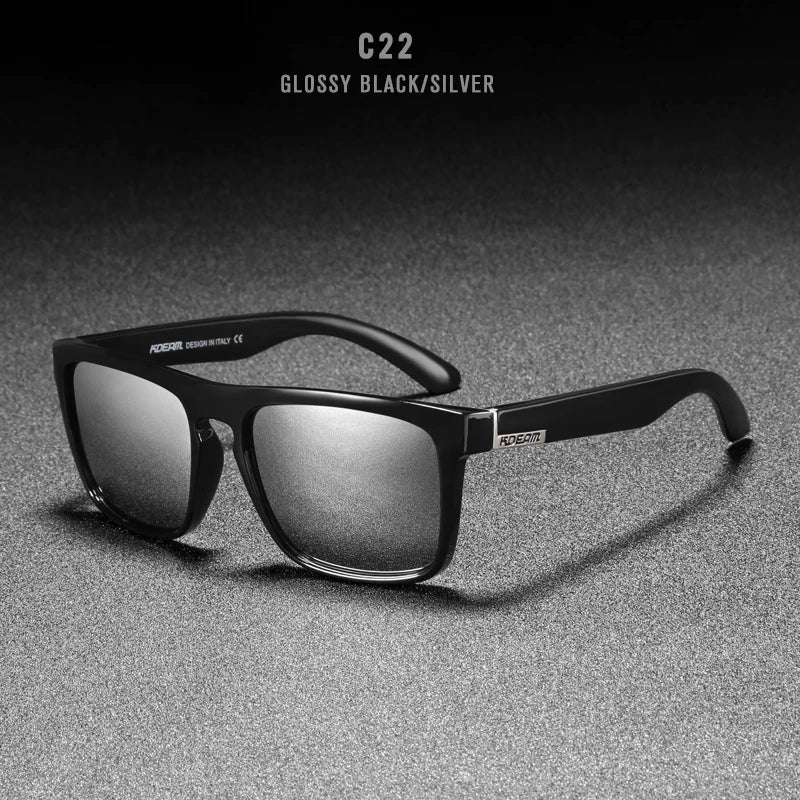 Sonnenbrille quadratisch polarisiert elastisch Spiegel 17 Farben Unisex