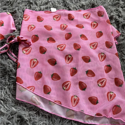 Zweiteiliges Damen-Bikini-Set mit Strasssteinen und Push-up-Effekt – ideal für Strand und Pool