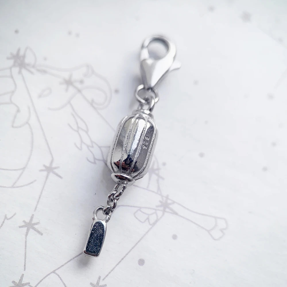 Damen-Charm-Anhänger Laterne Glück aus Sterlingsilber