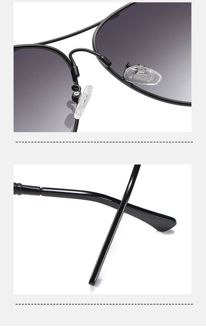 Sonnenbrille Pilot Memory-Rahmen Farbverlauf Spiegel polarisiert Unisex