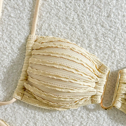 Gestreifter Bikini-Set für Damen – Sexy Bademode im brasilianischen Stil für Strand und Pool