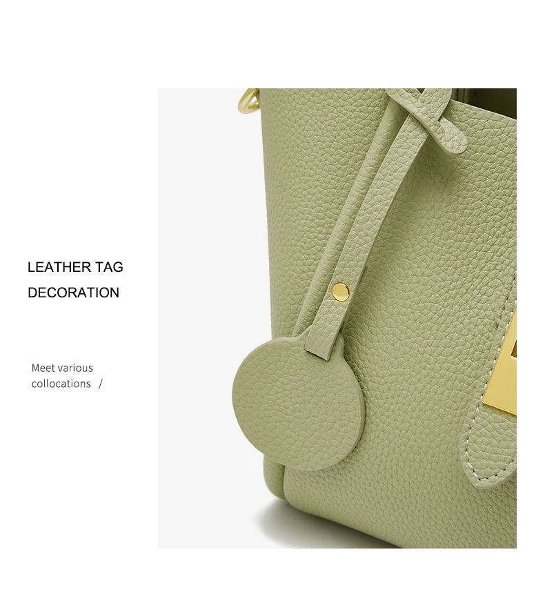 Damen Handtasche aus Split-Leder im Crossbody-Stil Luxus