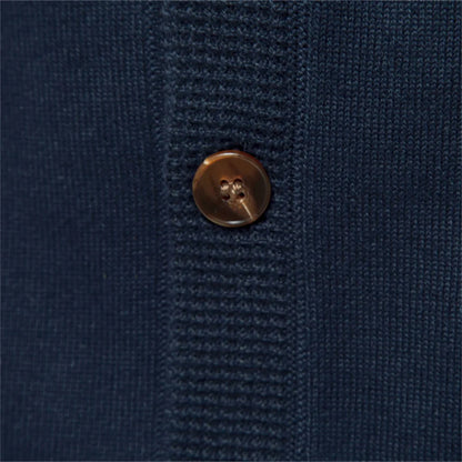 Herren Cardigan Sweater aus hochwertiger Baumwolle im lässigen einfarbigen Design