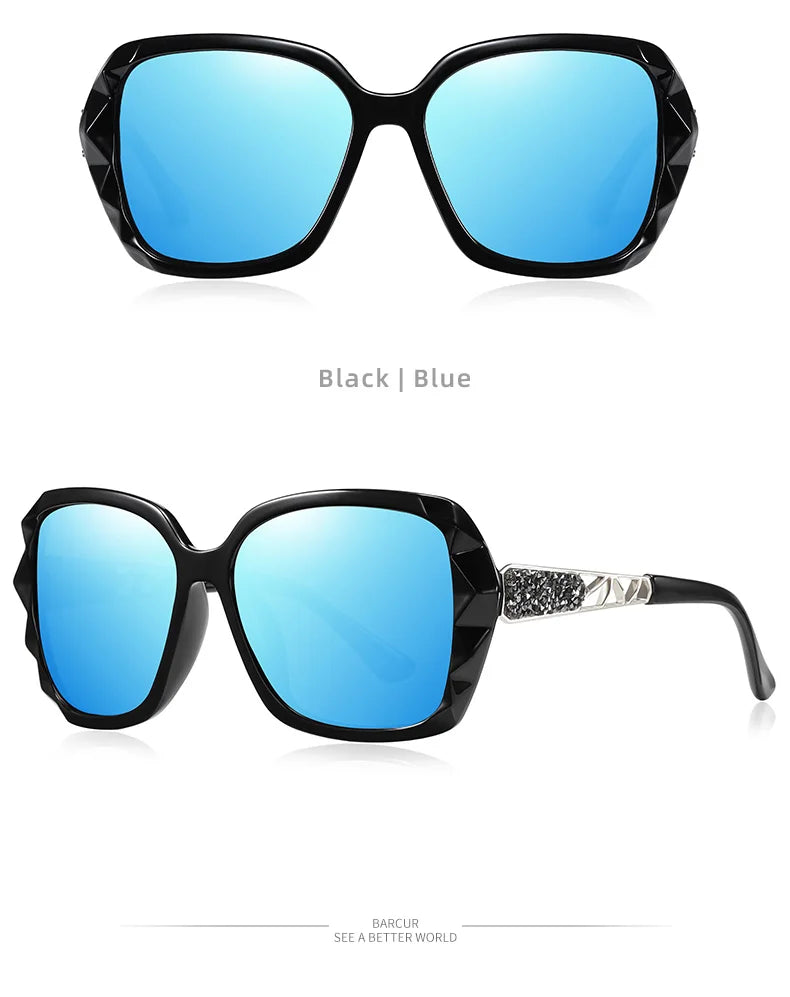 Damen-Sonnenbrille elegant Design Farbverlauf polarisiert UV400