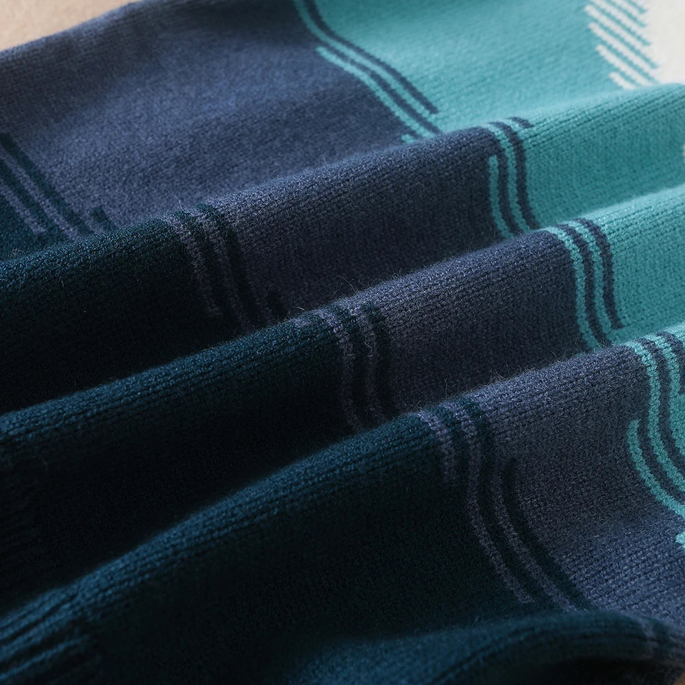 Tween Jungen-Pullover, lässig, Rundhalsausschnitt, Farbblock, langärmelig, für Herbst/Winter, Kinder-Strickwaren für Jungen