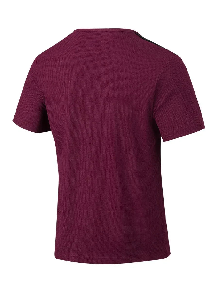 Kurzärmeliges Herren-Sommer-T-Shirt mit lockeren Streifen – vielseitiges, trendiges Oberteil für Paare