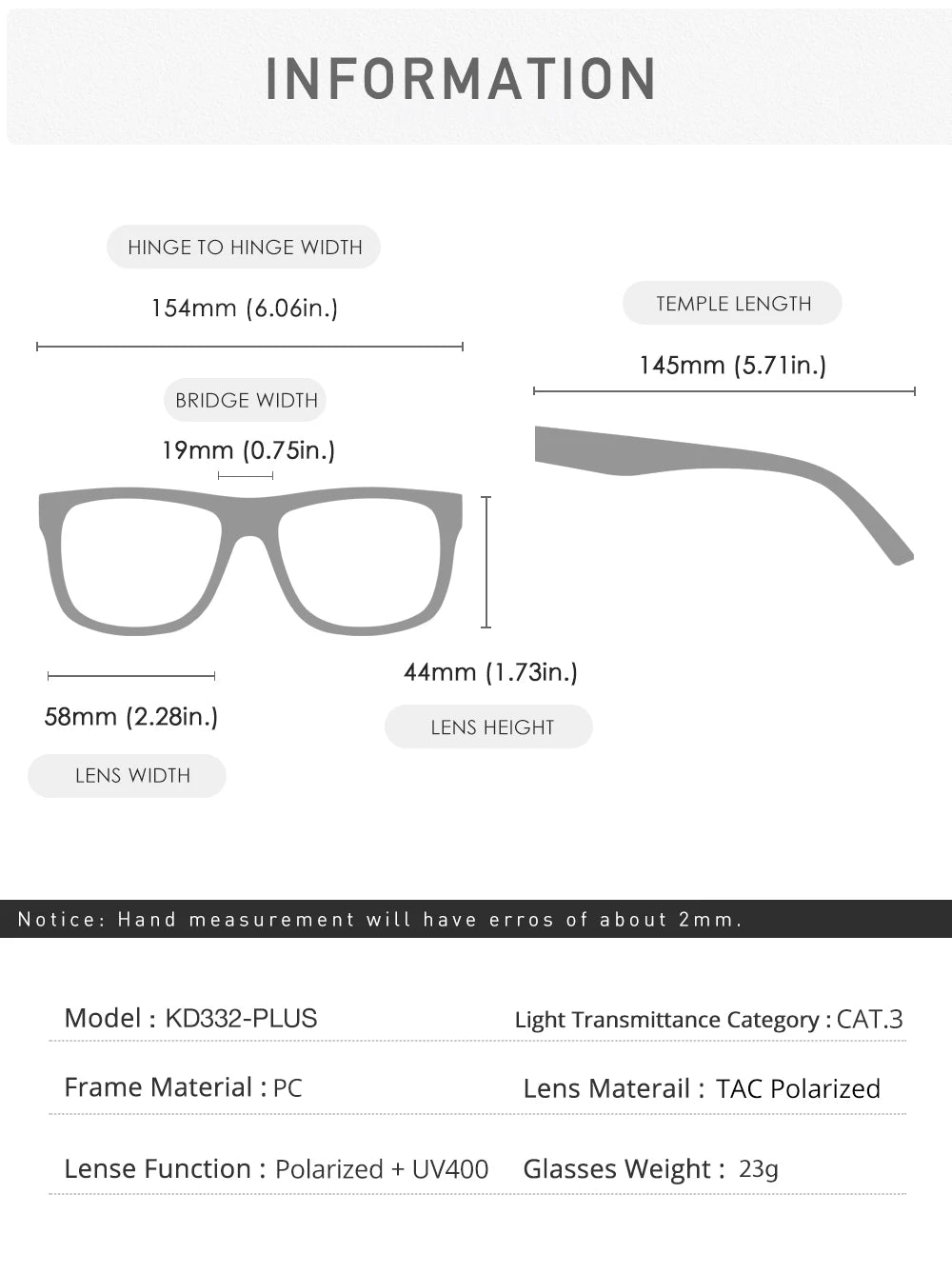 Sonnenbrille übergroß quadratisch polarisiert 64mm Angeln Herren