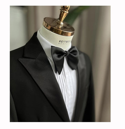 Lange Herren-Anzughose aus 50% Wolle, Slim Fit, tiefblau – ideal für Hochzeit, Büro und Alltag im Herbst und Frühling.
