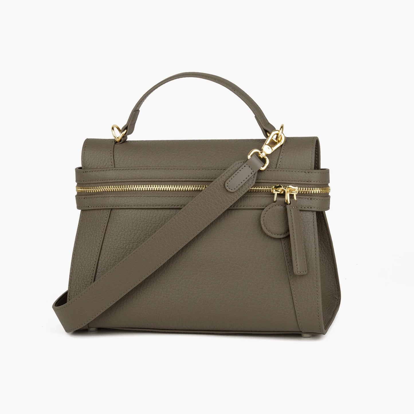 Natur-Lammleder Schultertasche | Abnehmbarer Riemen