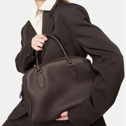 Kalbsleder Top-Handle Handtasche | Minimalistisch