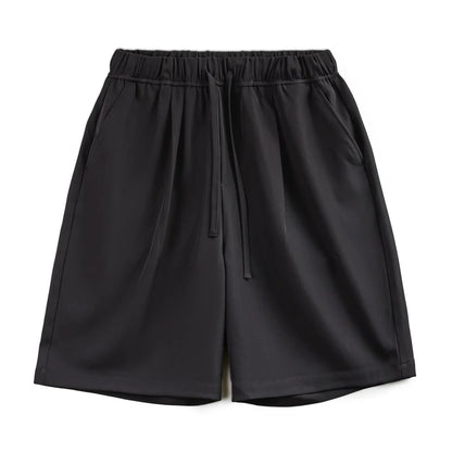 Herren Shorts aus Anti-Falten-Tuch mit elastischer Taille und lockerer Passform
