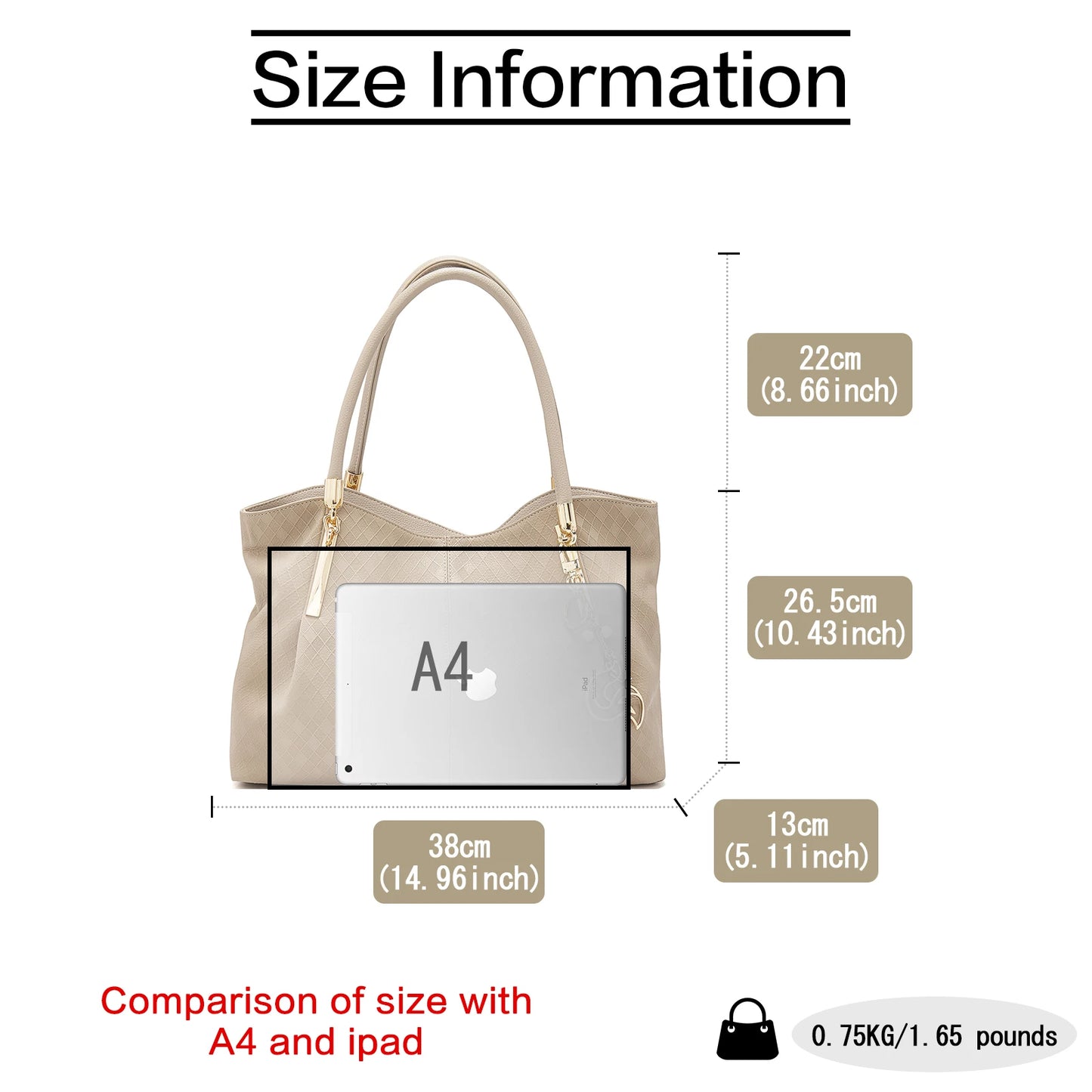 Damen Schultertasche aus Genuine Leather im eleganten Stil