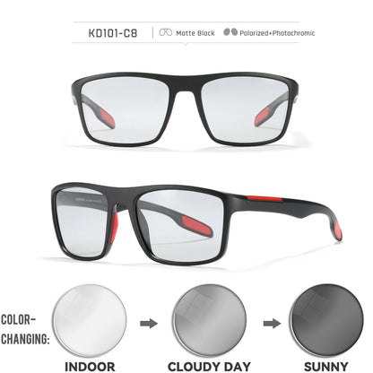 Sonnenbrille photochrom polarisiert UV400 Tag und Nacht Fahren Unisex