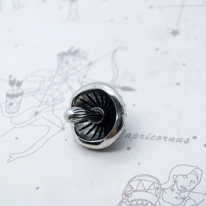 Damen-Charm-Anhaenger Pilz mit CZ-Pave aus Sterlingsilber