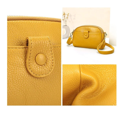 Damen-Handtasche Aus Rindleder Mit Mehreren Innenfächern Und Top-Griff Ideal für Alltag Und Abendveranstaltungen