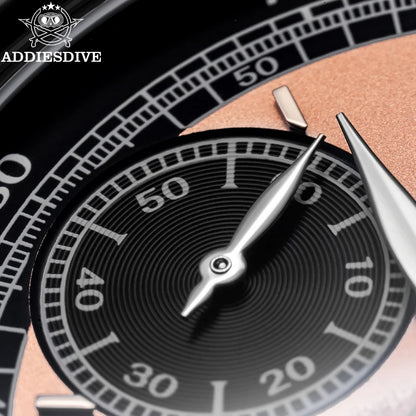 Herren-Chronograph mit VK64-Werk und Lederarmband