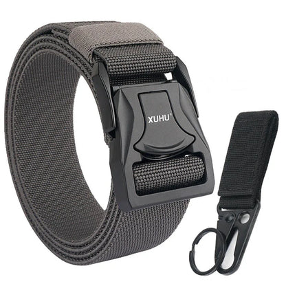 VATLY Elastik-Gürtel Herren 3,8 cm Zink-Schnellverschluss Tactical Outdoor