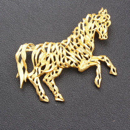 Brosche Pferd Metall Pin Schmuck Accessoire Geschenk Damen Herren
