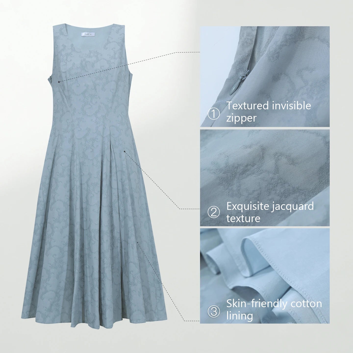 Elegantes Ärmelloses Midikleid Für Damen Mit Taillenoptik