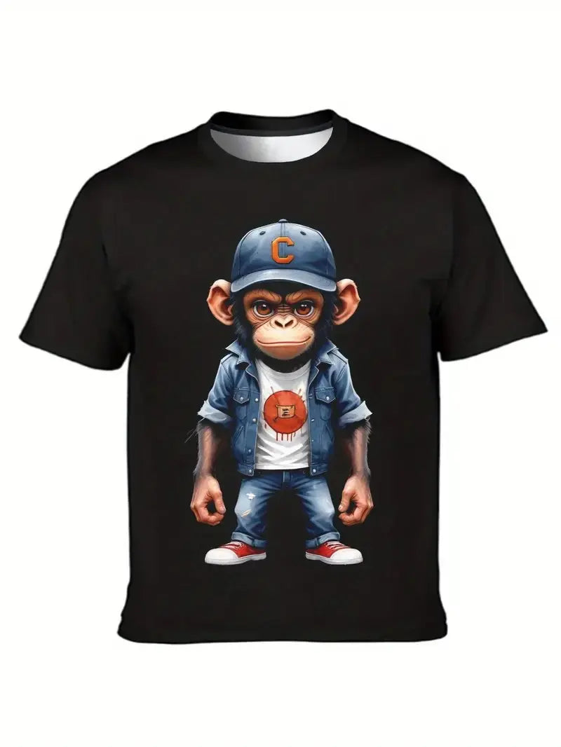 Hochwertiges Herren-T-Shirt in Übergröße mit kurzen Ärmeln und Henley-Ausschnitt – ideal für den Sommer.