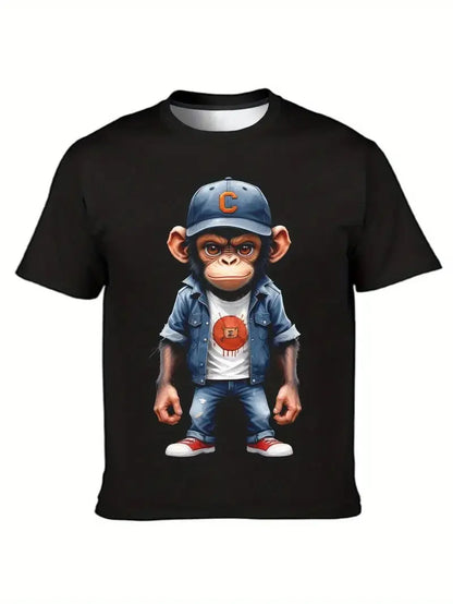 Hochwertiges Herren-T-Shirt in Übergröße mit kurzen Ärmeln und Henley-Ausschnitt – ideal für den Sommer.